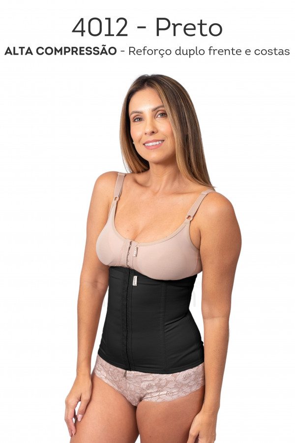 Cinta abdominal com fechamento frontal e 4 barbatanas 4012XGGPEXC1